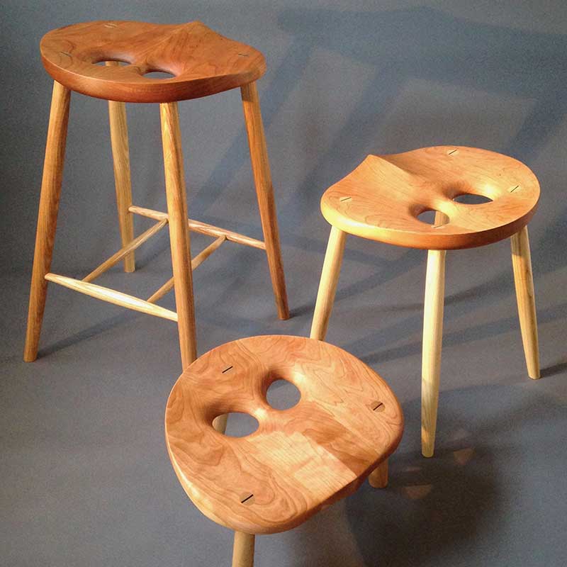 Wooden Owl Stools